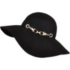 River Island Womens Eyelet Trim Floppy Hat