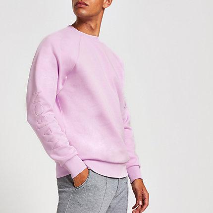 River Island Mens Maison Riviera Embossed Sweatshirt