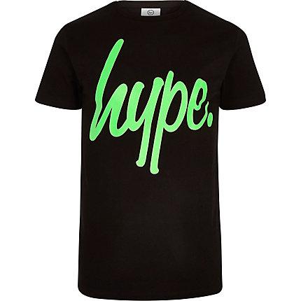 Mens Hype Neon Logo Print T-shirt
