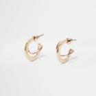 River Island Womens Gold Tone Interlinking Hoop Earrings