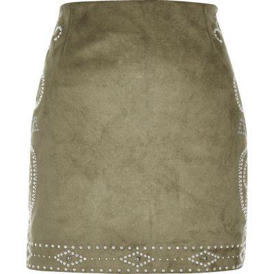 River Island Womens Stud Mini Skirt