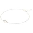 River Island Womens Silver Tone Circle Chain Anklet