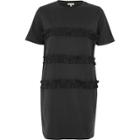 River Island Womens Frill Oversized T-shirt