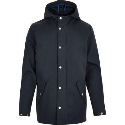 River Island Mens Casual Hooded Popper Jacket