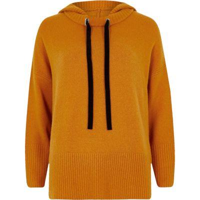 River Island Womens Petite Knitted Hoodie