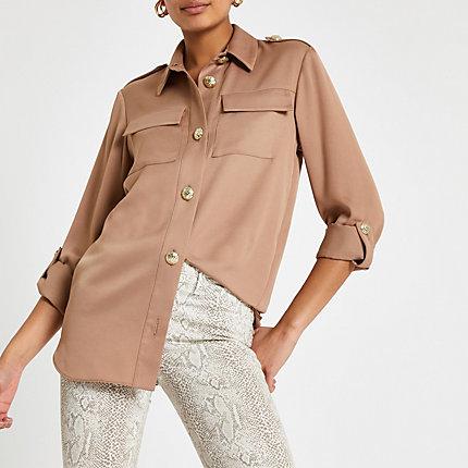 River Island Womens Long Sleeve Utility Shirt
