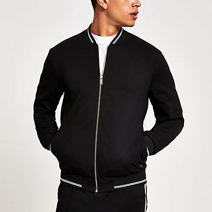 River Island Mens Skinny Fit Bomber Jacket