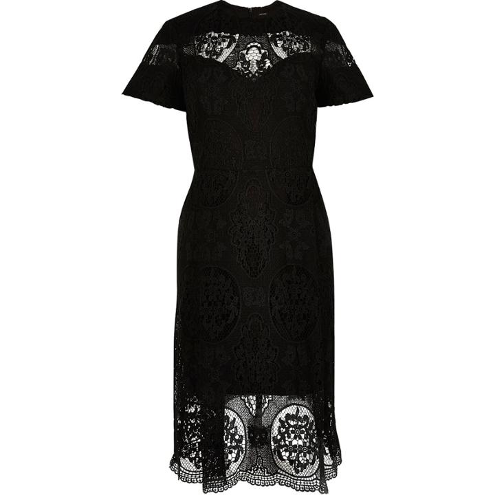 River Island Womens Ri Plus Lace Midi Dress