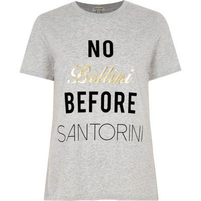 River Island Womens 'santorini' Print Fitted T-shirt