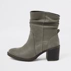 River Island Womens Suede Slouch Block Heel Boots
