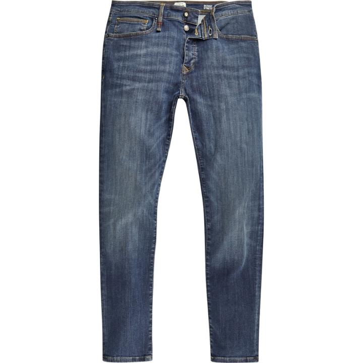 River Island Mensmid Wash Skinny Jeans