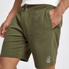 River Island Mens R96 Embroidered Slim Fit Shorts