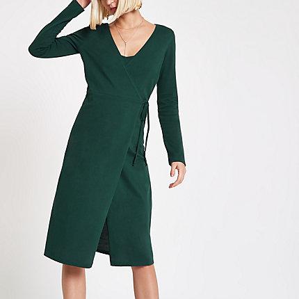River Island Womens Wrap Tie Waist Shirt Dress