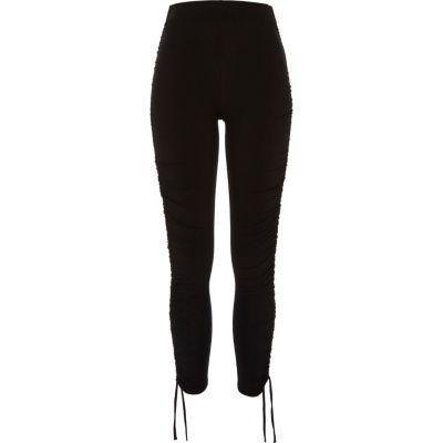 River Island Womens Ruched Drawstring Leggings