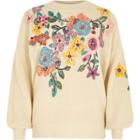 River Island Womens Floral Embroidered Sweater