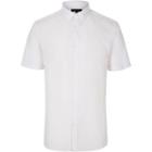 River Island Mens White Slim Fit Short Sleeve Shirt