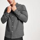 River Island Mens Block Check Long Sleeve Shirt