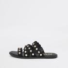 River Island Womens Scallop Studded Mule Sandals