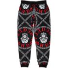 River Island Mensblack Jaded Evil Eye Print Joggers