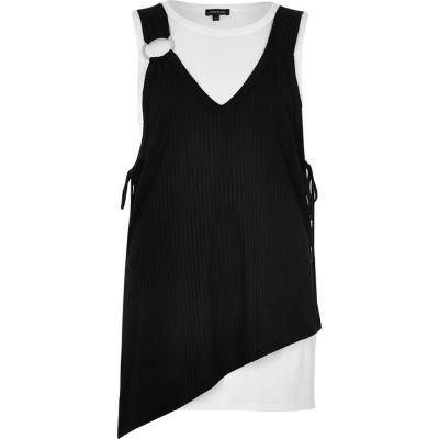 River Island Womens Layered Asymmetric Top