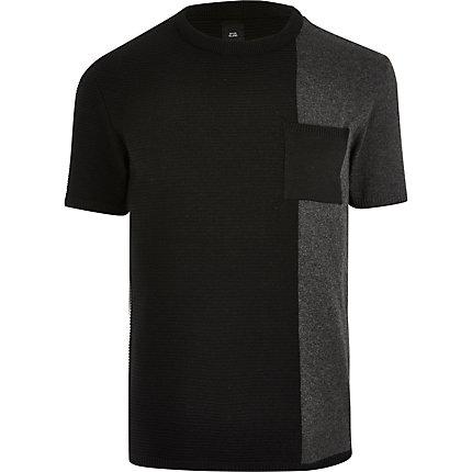 River Island Mens Block Slim Fit T-shirt