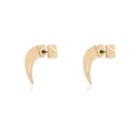 River Island Womens Gold Tone Spike Front And Back Earrings
