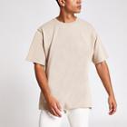 River Island Mens Washed 'svnth' Embroidered T-shirt