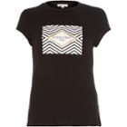 River Island Womens Good Vibes Printed Fitted T-shirt