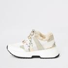 River Island Womens Faux Fur Lined Chunky Trainers