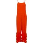 River Island Womens Tiered Frill Cami Jumpsuit