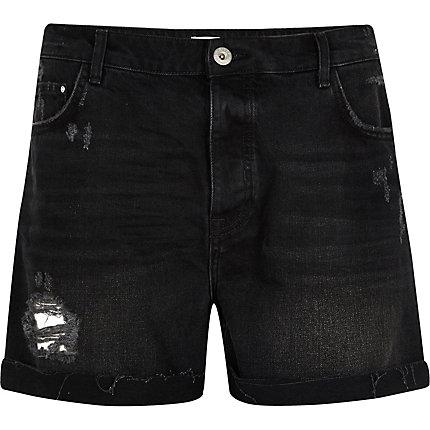 River Island Womens Plus Boyfriend Denim Shorts