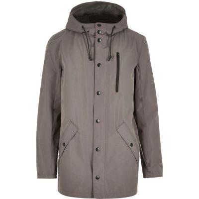 River Island Mens Hooded Mid Length Jacket