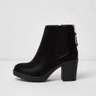 River Island Womens Chunky Block Heel Ankle Boots