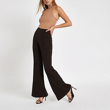 River Island Womens Flared Leg Jersey Pants