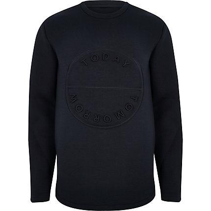 River Island Mens Only And Sons Embossed Sweatshirt