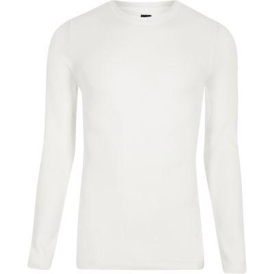 River Island Mens Ri Studio Block Print Muscle Fit Jumper