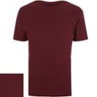 River Island Mensred Essential Ribbed Slim T-shirt