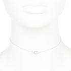 River Island Womens Silver Tone Circle Choker Necklace