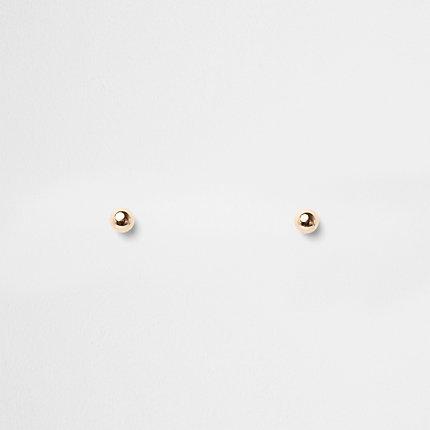 River Island Womens Gold Plated Stud Earrings