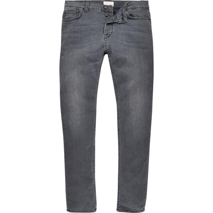 River Island Mensgrey Only & Sons Skinny Jeans