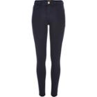 River Island Womens Dark Wash Sateen Finish Molly Jeggings