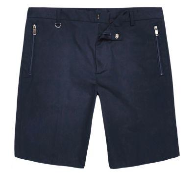 River Island Mens Sateen Bermuda Shorts