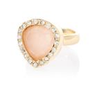 River Island Womens Gold Tone Embellished Cocktail Ring