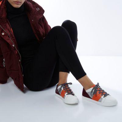 River Island Womens Ri Studio White Block Runner Sneakers