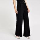 River Island Womens Wide Leg Belted Trousers