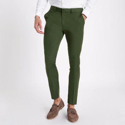 River Island Mens Super Skinny Smart Trousers