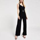 River Island Womens Diamante Embellished Buckle Jumpsuit