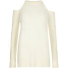 River Island Womens Cold Shoulder Knit Sweater