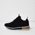River Island Womens Scuba Textile Sole Runner Trainers