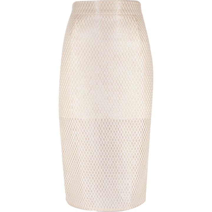 River Island Womens Lace Pencil Skirt